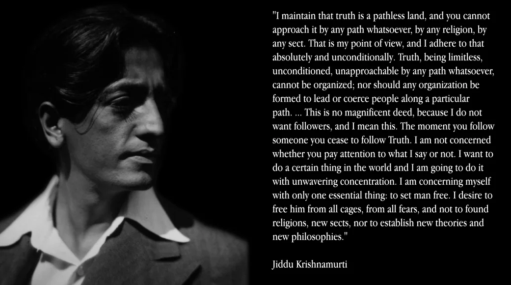 Truth  is a pathless land