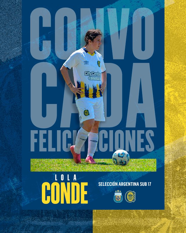 #CanalladeSeleccion | 🇦🇷🇺🇦Nuestra juvenil Lola Conde fue citada por primera vez a una semana de entrenamiento junto a la selección Sub 17. 

¡Vamos Lola!💪🏼