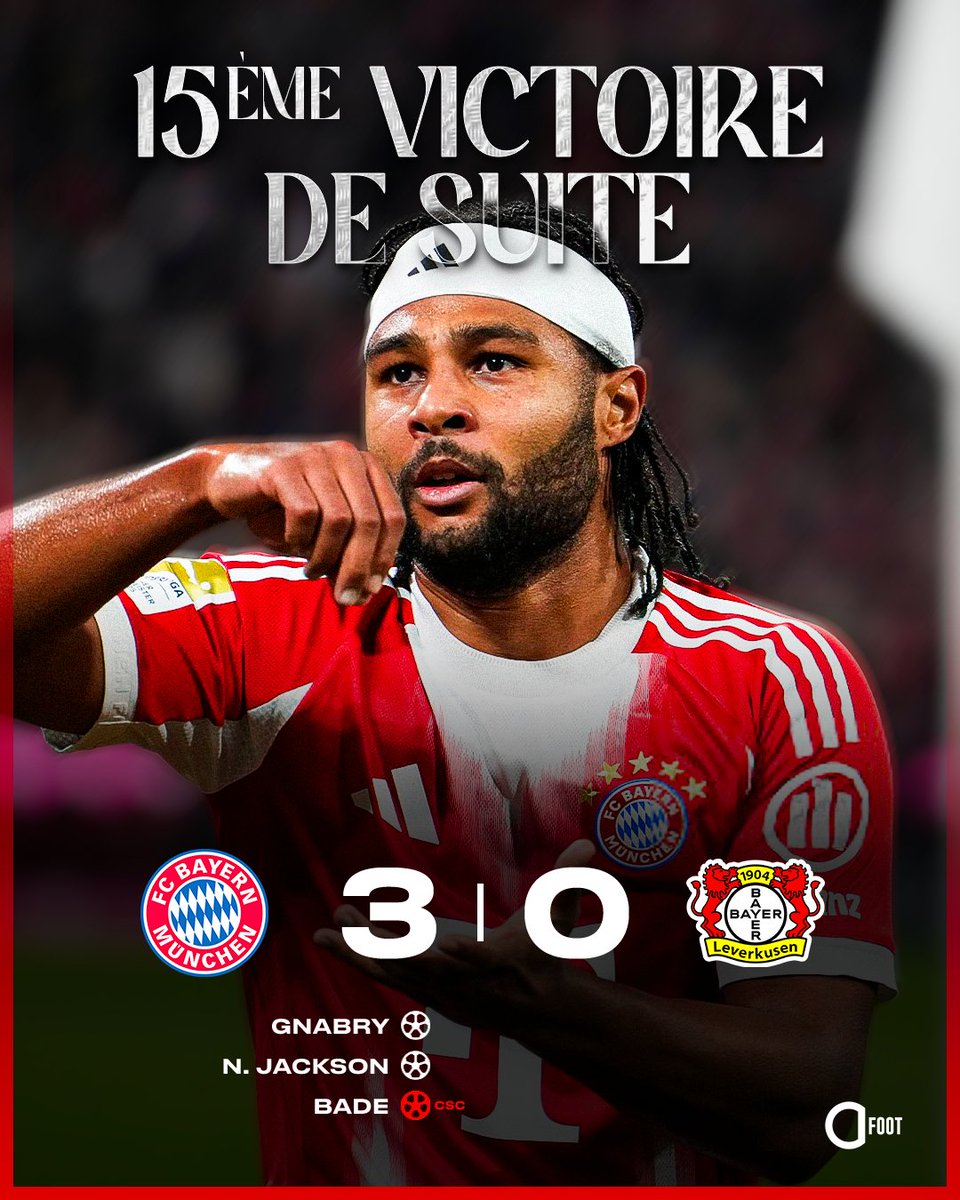 ActuFoot_'s tweet image. 🚨 𝗤𝗨𝗜 𝗣𝗢𝗨𝗥 𝗦𝗧𝗢𝗣𝗣𝗘𝗥 𝗟𝗘 𝗕𝗔𝗬𝗘𝗥𝗡 𝗠𝗨𝗡𝗜𝗖𝗛 ?? 😭❤️🤍

🏟️ 𝟭𝟱 𝗺𝗮𝘁𝗰𝗵𝗲𝘀 𝗧𝗖𝗖
✅ 𝟭𝟱 𝘃𝗶𝗰𝘁𝗼𝗶𝗿𝗲𝘀 
⚽️ 54 buts

𝗣𝗿𝗲𝗺𝗶𝗲̀𝗿𝗲 𝗲́𝗾𝘂𝗶𝗽𝗲 𝗱𝗲𝘀 𝟱 𝗴𝗿𝗮𝗻𝗱𝘀 𝗰𝗵𝗮𝗺𝗽𝗶𝗼𝗻𝗻𝗮𝘁𝘀 𝗮̀ 𝗱𝗲́𝗯𝘂𝘁𝗲𝗿 𝗹𝗮 𝘀𝗮𝗶𝘀𝗼𝗻 𝗮𝘃𝗲𝗰 𝟭𝟱…