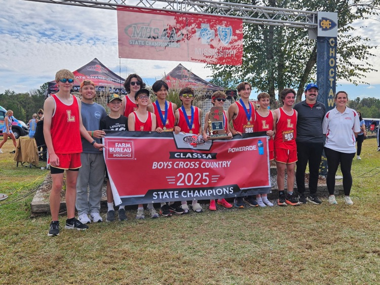 LafCo_District's tweet photo. COMMODORE HISTORY!
Boys Cross Country earns the first state championship in school history.
5A State Champions. https://t.co/dc9fP4I6cu