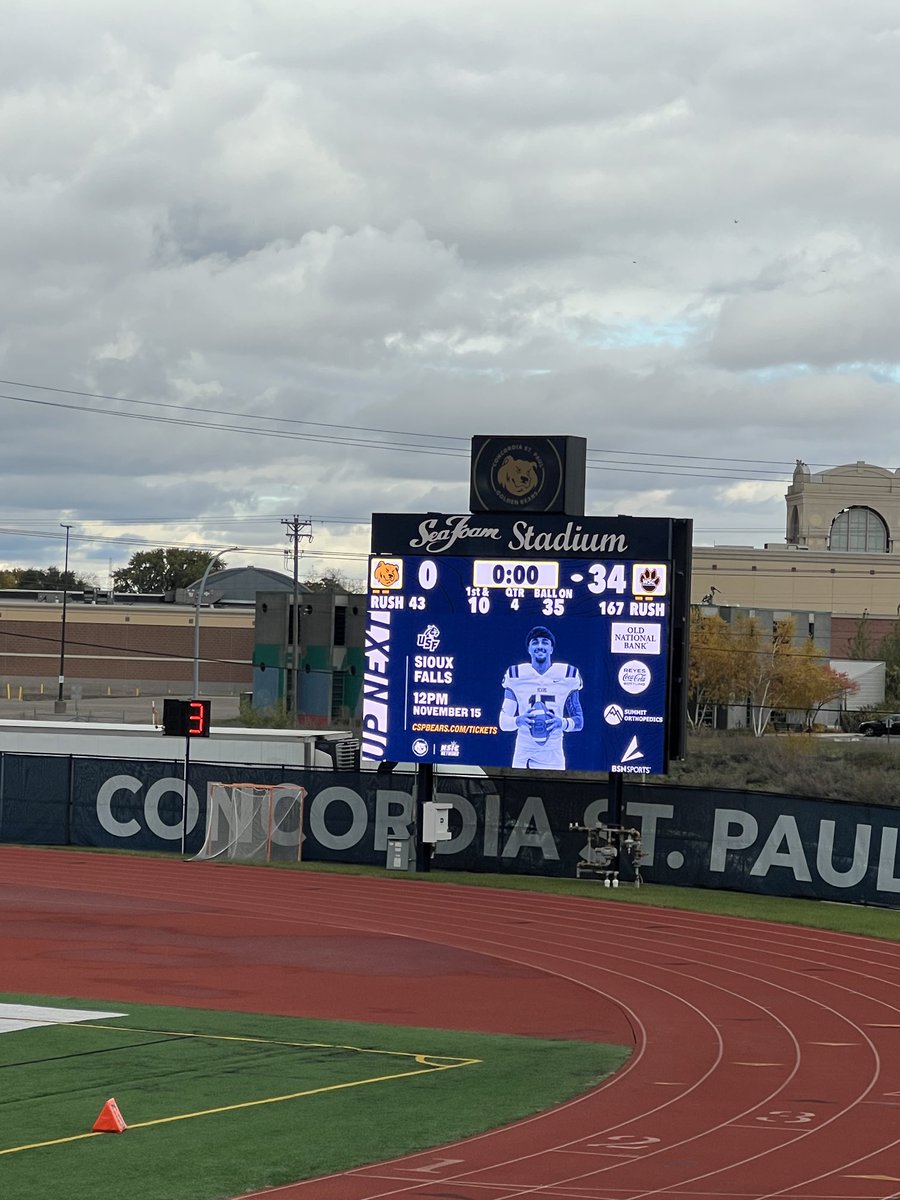⁦<a href="/WayneStFootball/">Wayne State Football</a>⁩ 34 
Concordia St Paul 0