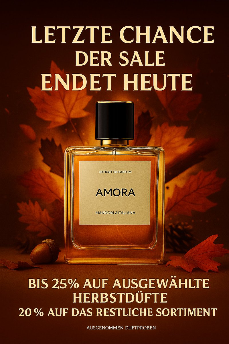 Der Herbst Sale endet heute letzte Chance Rabatte mitzunehmen!