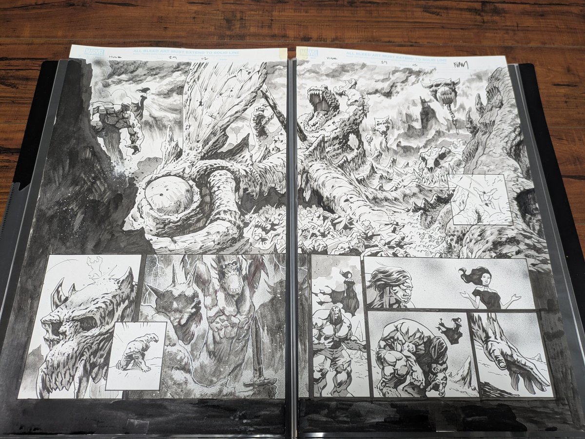 This beauty of a double page just arrived! Amazing art by <a href="/AdamTGorham/">ADAM GORHAM</a> from issue 29 of The Incredible Hulk written by <a href="/PhillipKJohnson/">Phillip Kennedy Johnson</a> !