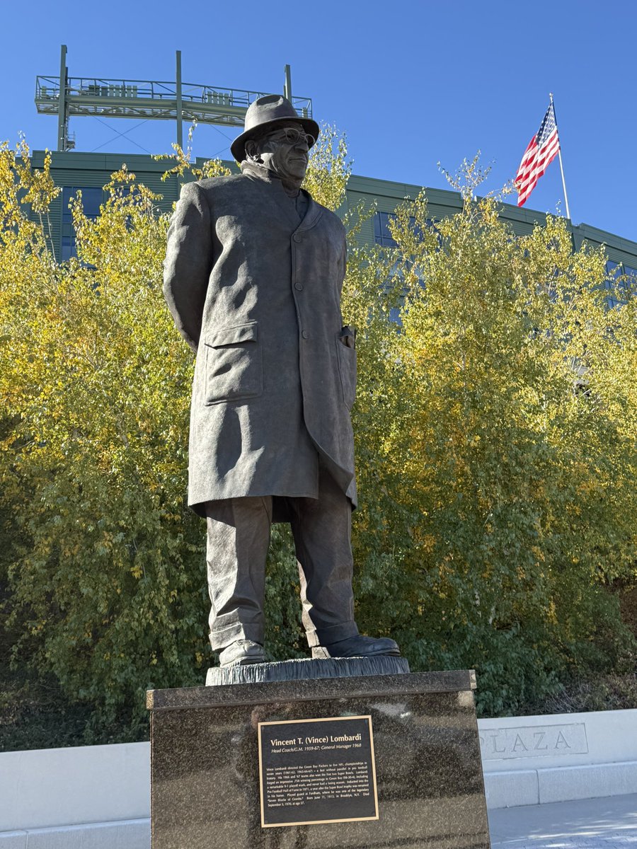 We’re at Lambeau Field for the weekend… Go pack go