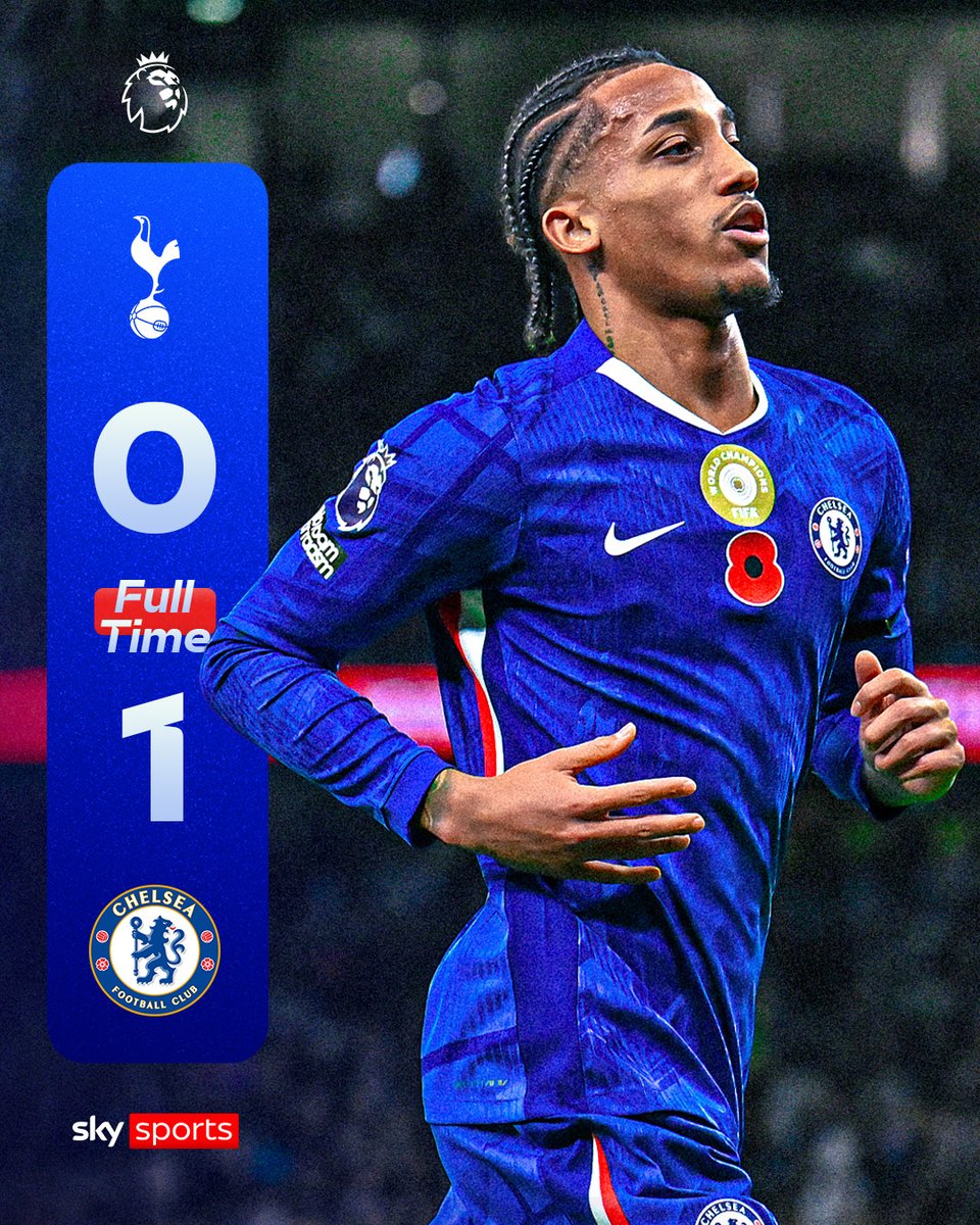 SkySportsPL's tweet image. FULL-TIME: Chelsea beat Spurs to turn London blue! 🔵