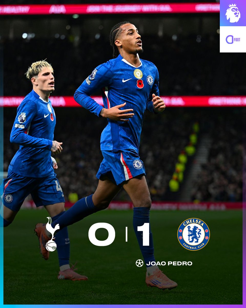 🚨 𝗖𝗛𝗘𝗟𝗦𝗘𝗔 𝗦'𝗜𝗠𝗣𝗢𝗦𝗘 𝗙𝗔𝗖𝗘 𝗔̀ 𝗧𝗢𝗧𝗧𝗘𝗡𝗛𝗔𝗠 𝗘𝗧 𝗠𝗢𝗡𝗧𝗘 𝗣𝗥𝗢𝗩𝗜𝗦𝗢𝗜𝗥𝗘𝗠𝗘𝗡𝗧 𝗔̀ 𝗟𝗔 𝟰𝗲̀𝗺𝗲 𝗣𝗟𝗔𝗖𝗘 ! ✅🔵

Les Bleus l'emportent grâce à un but de Joao Pedro et reviennent à hauteur de leur adversaire du soir.