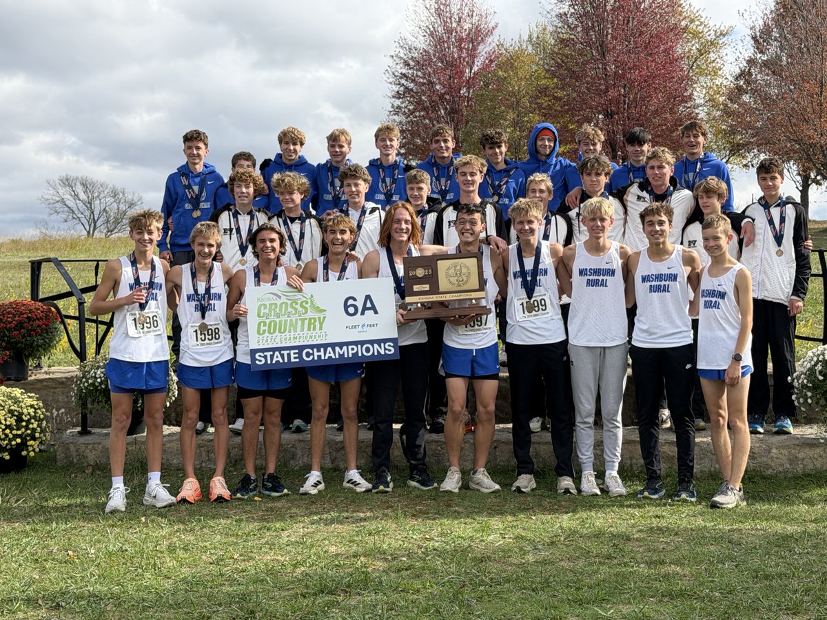 ⁦<a href="/RuralXC/">Washburn Rural XC</a>⁩ are 6A STATE CHAMPIONS!!!!