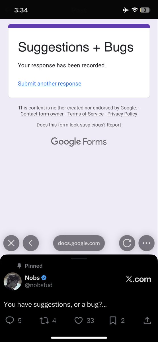 Gave an honest suggestion for more development on the points system <a href="/nobsfud/">Nobs</a> 🔺

This might or might not help but atleast I voiced out 🫡