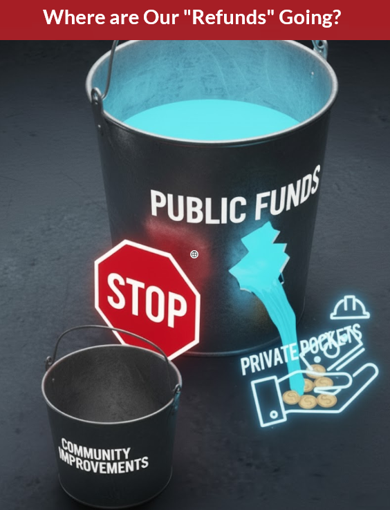 getzworking4us's tweet image. 𝐀𝐮𝐬𝐭𝐢𝐧'𝐬 𝐋𝐚𝐰𝐲𝐞𝐫𝐬 𝐆𝐨𝐭 𝐏𝐚𝐢𝐝—𝐍𝐨𝐰 𝐖𝐡𝐞𝐫𝐞 𝐚𝐫𝐞 𝐎𝐮𝐫 “𝐑𝐞𝐟𝐮𝐧𝐝𝐬” 𝐆𝐨𝐢𝐧𝐠

With $10 million in restricted park, fire, and road funds already flowing to lawyers in the Austin case, we now turn to the question of where the refunds owed to “fee…