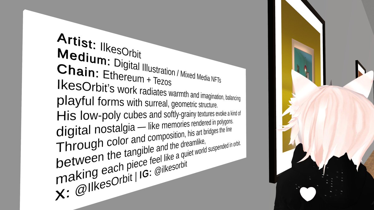 GM everyone!! Been a week, and my digital art gallery is still a work in progress but its coming together! If you know Ive collected your work, and want a custom bio in my world like this plaque, let me know and we can write what you want. Just the bio though❤️⭐