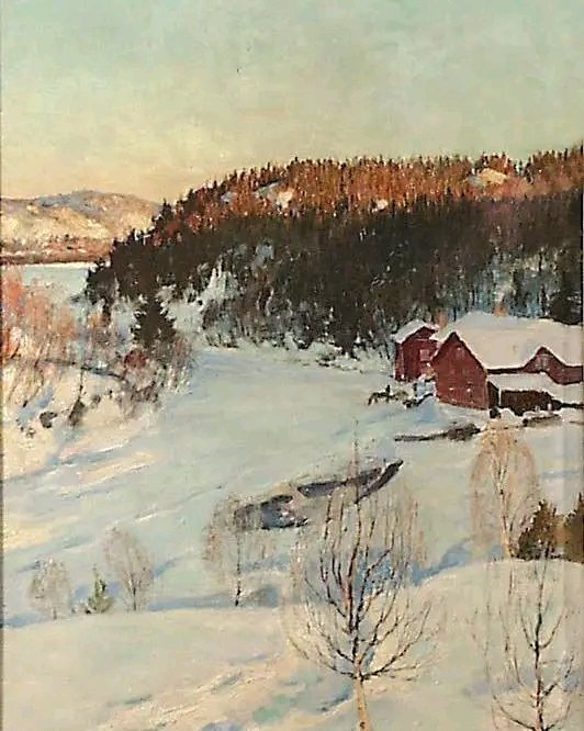 “Winter is the time for comfort, for good food and warmth, for the touch of a friendly hand and for a talk beside the fire: it is the time for home.”
Edith Sitwell

Pekka Halonen - Evening Mood, Iltatunnelma, 1896.