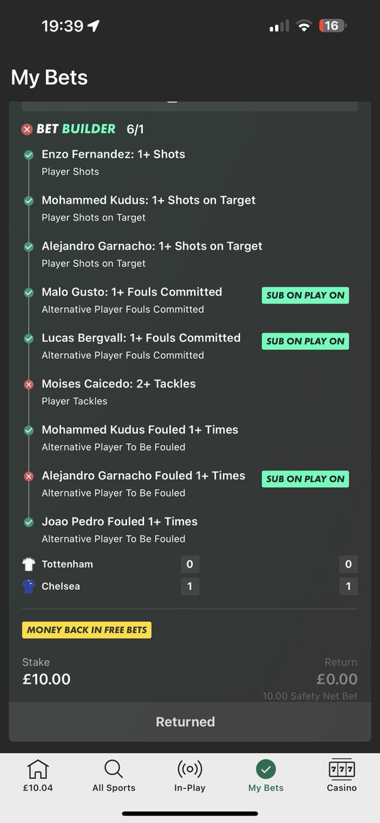 17Jordon's tweet photo. @bet365help how come this didn’t win? Caicedo 2 tackles and garnacho fouled https://t.co/pwBDJ1tgW8