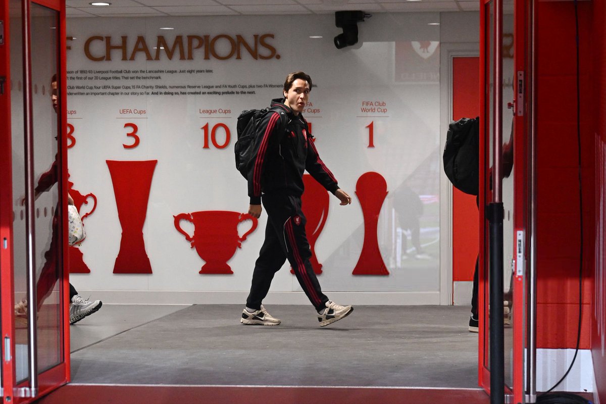 Federico chiesa —- Arrives at the stadium 

Liverpool v Aston Villa - Premier League