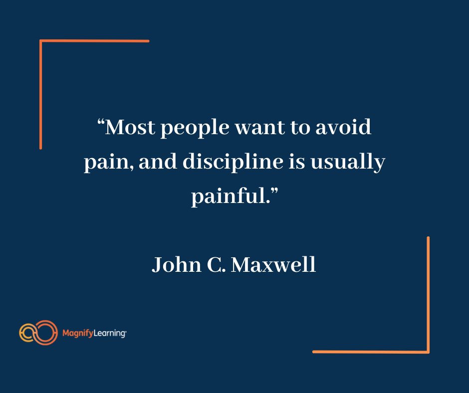 ryansteuer's tweet image. #PBL #ProjectBasedLearning #SchoolLeadership
“Most people want to avoid pain, and discipline is usually painful.”
-John C. Maxwell