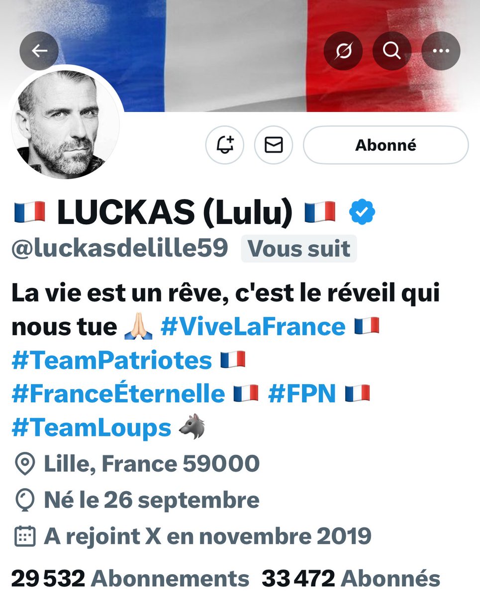 On se mobilise ensemble, encore et toujours, pour plus de visibilité et un grand soutien patriote !  
💙🤍❤️

⚠️On n’oublie pas les FB⚠️

Merci de suivre et faire suivre 👇

<a href="/luckasdelille59/">🇨🇵 LUCKAS (Lulu) 🇨🇵</a>