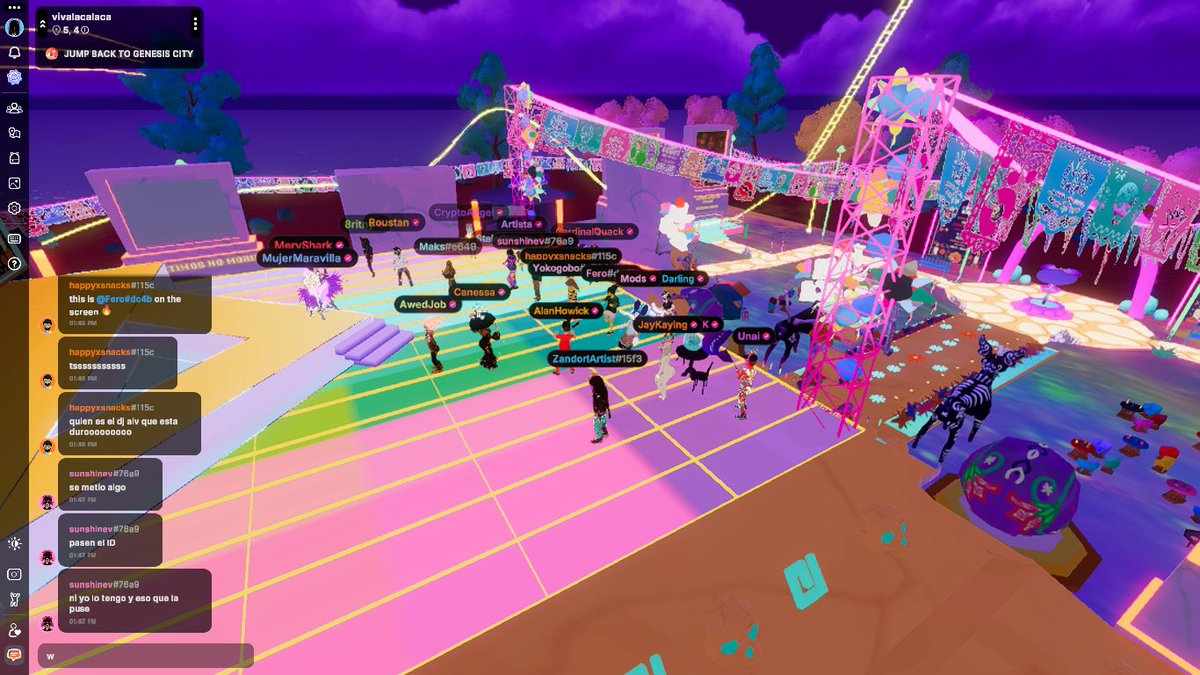 VivaLaCalaca's tweet photo. Segundo día y casa llena, la camara de @decentraland esta genial!!! https://t.co/AsBvmP9HRn