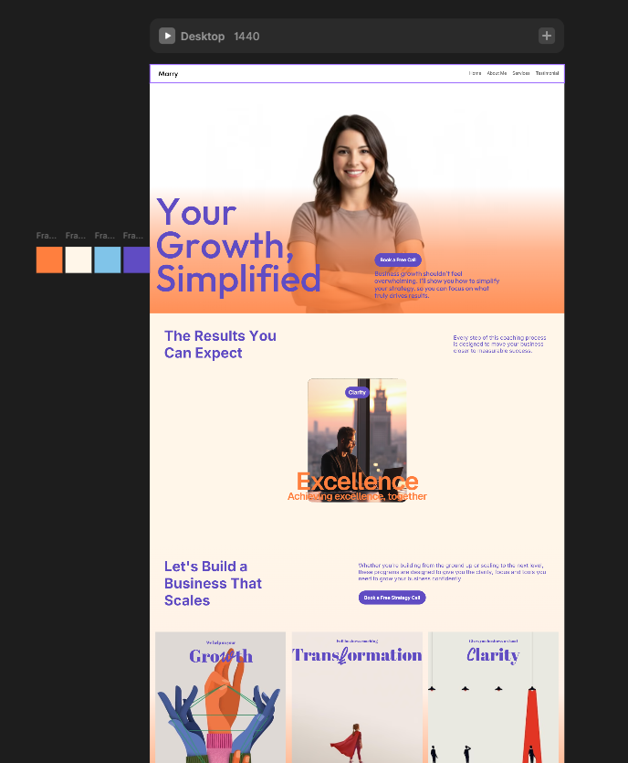 Jahidul_Shouvo's tweet photo. @Abmankendrick Quick peek at today's client work—crafting a #CoachWebsite in #Framer. Reveal coming soon! https://t.co/VdvhGam9js