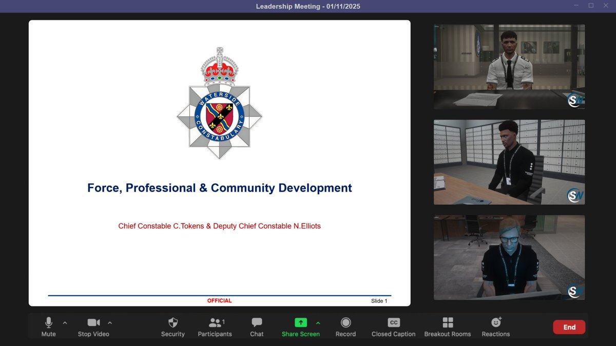 LEADERSHIP MEETING | short-link.me/swrpc

This evening, we have had a very productive discussion with our divisional leadership teams to discuss force, professional and community development. We hope to see you join our team soon!

#Fictional
#ServingWaterside
