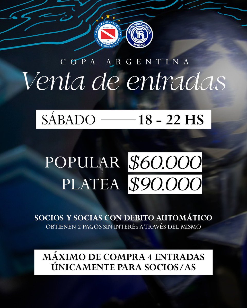 AAAJoficial's tweet photo. #AAAJ 🎟️ ¡EMPIEZA LA VENTA DE ENTRADAS PARA LA FINAL!

📍 Estadio Diego Armando Maradona
Hoy de 18 a 22 https://t.co/XTPwykktDk