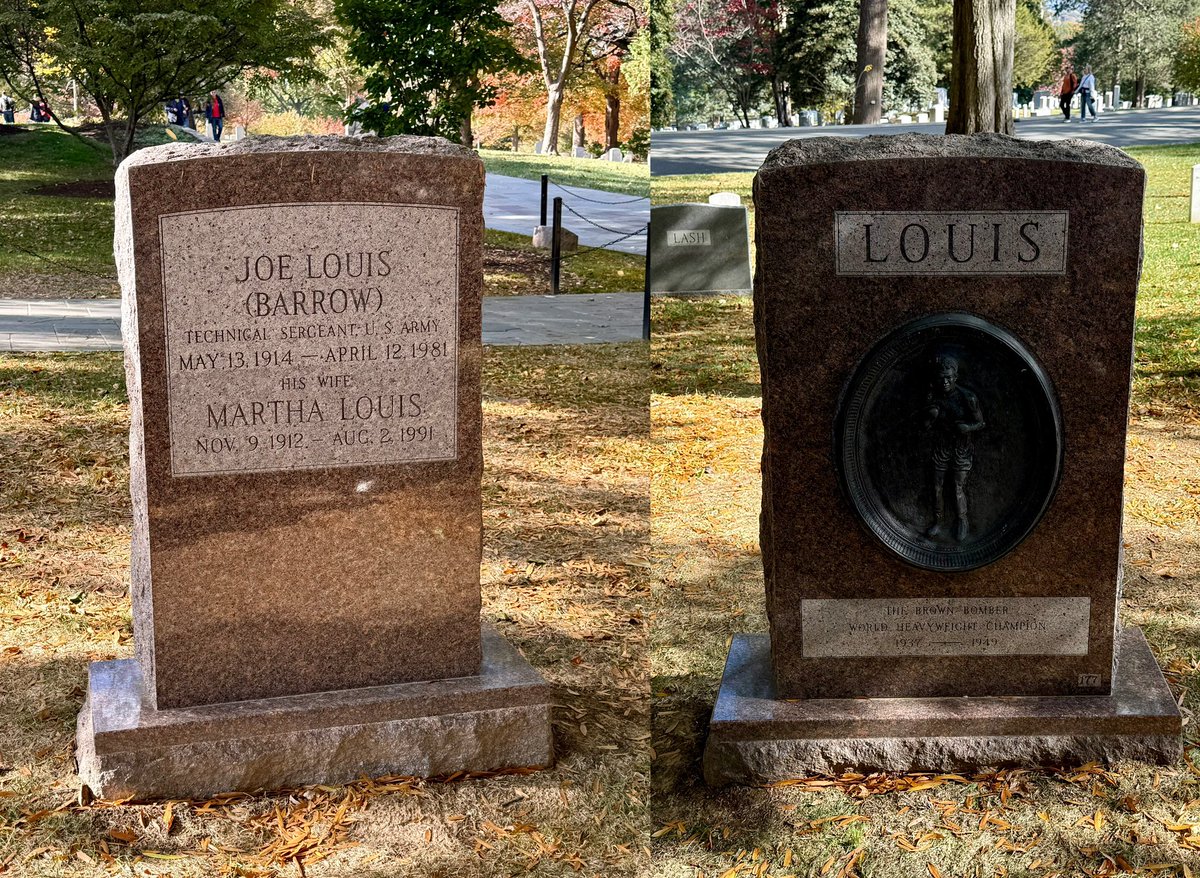 Joe Louis at Arlington National Cemetery! 🥊 🇺🇸 <a href="/ChemicalAT/">Aram Tolegian 🇺🇸 🇦🇲</a> <a href="/PapaZuni/">Anthony Zuniga</a> <a href="/davidcooo/">David Contreras</a> <a href="/BrianBeck72/">Brian Beck Jr.</a>