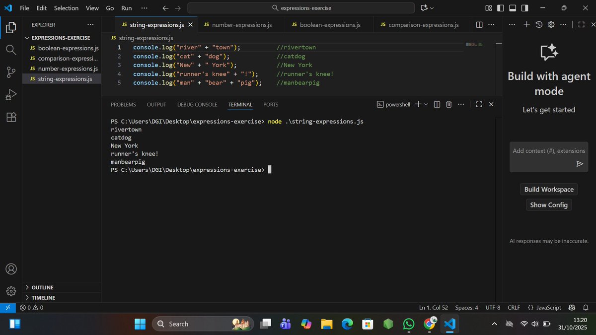 FLight2304's tweet image. Day 2: Learning JavaScript
Me: "Why do I need quotes around text and not around number?"
JavaScript: "Because I said so."
Me: "Fair enough."
Learned about Strings, Numbers, and Booleans today #CodeNewbie #JavaScript #DevLif