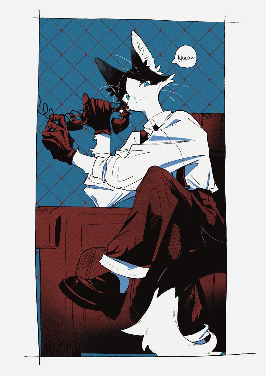 aburagura's tweet image. 電話猫🐱