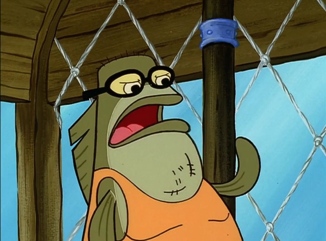 DeSoupBowl's tweet image. I'd like a Squidward torture deluxe on a raft. Mean spirited, ScumBob style, extra Patprick with a retcon and rewritten history, disrespecting wishes, let Tom Kenny retire, flanderize it and let it pander.