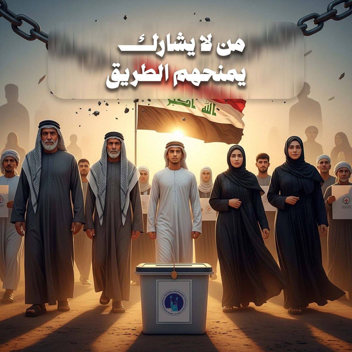 #انتخب_لمستقبل_افضل
لا تترك غيرك يقرر عنك، خلي صوتك مع أهل الإخلاص والولاء للوطن ولخط المرجعية.