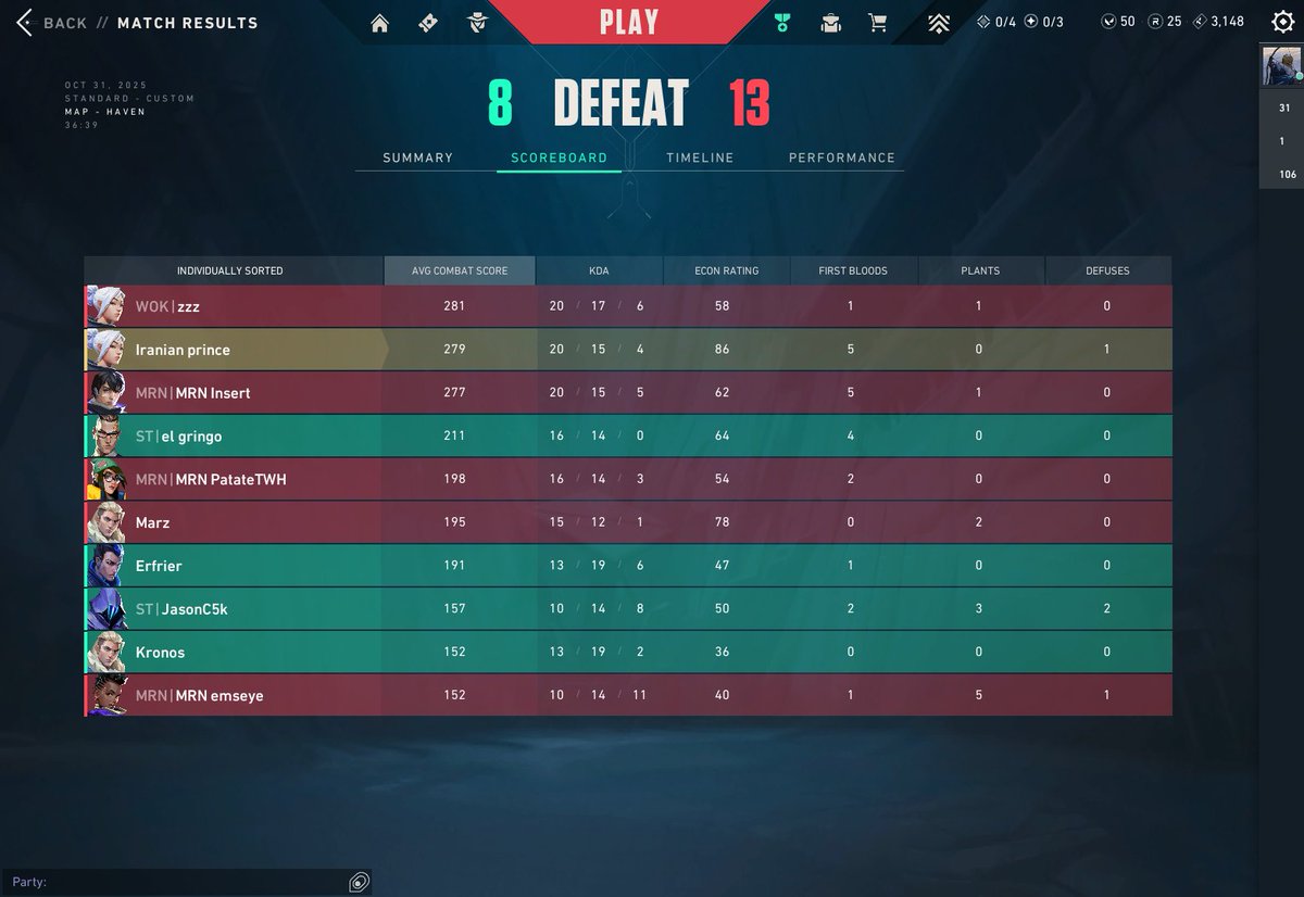 DoustVal's tweet image. It was nice playing at epic again, met so many nice people. GGs to @TSEOfficials @BarcKVal and Marine Region