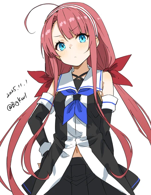 江風 寝落ちしてた #艦これ版深夜の真剣お絵描き60分一本勝負 #艦これ版真剣お絵描き60分一本勝負_20251101