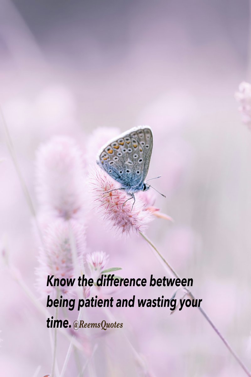 تعلّم الفرق بين أن تكون صبوراً وبين أن تضيع وقتك.