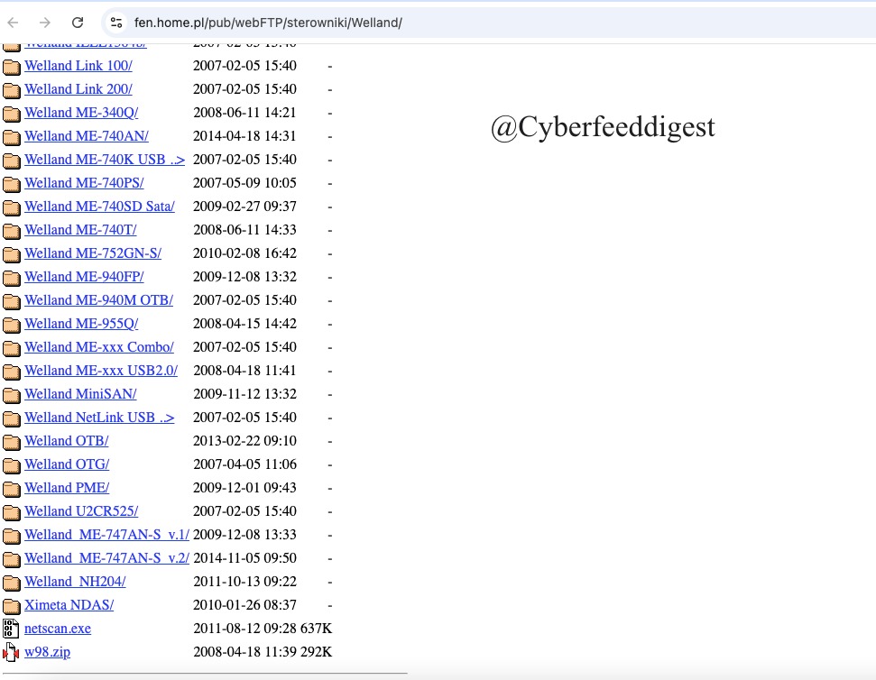 cyberfeeddigest's tweet image. #Opendir sample: netscan.exe 

hxxps[:]//fen[.]home[.]pl/pub/webFTP/sterowniki/Welland/ 
#Poland Handle with caution. Good source for #Malware analysts. Do not download or run samples outside an isolated lab.
