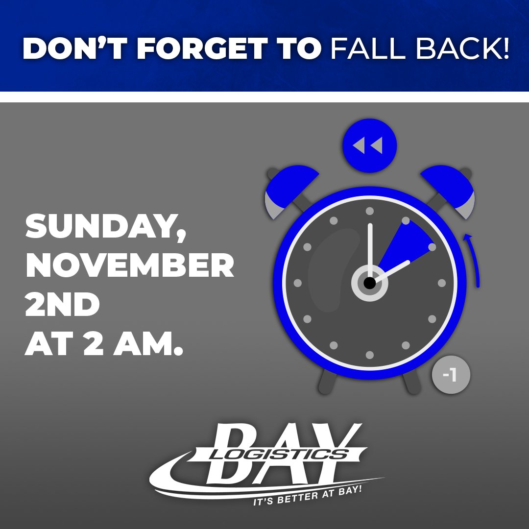 Don't forget to FALL BACK! Set your clocks back one hour! November 2nd, 2025, at 2 am. #fallback #daylightsavings #timechange #fall #daylightsavingstime
