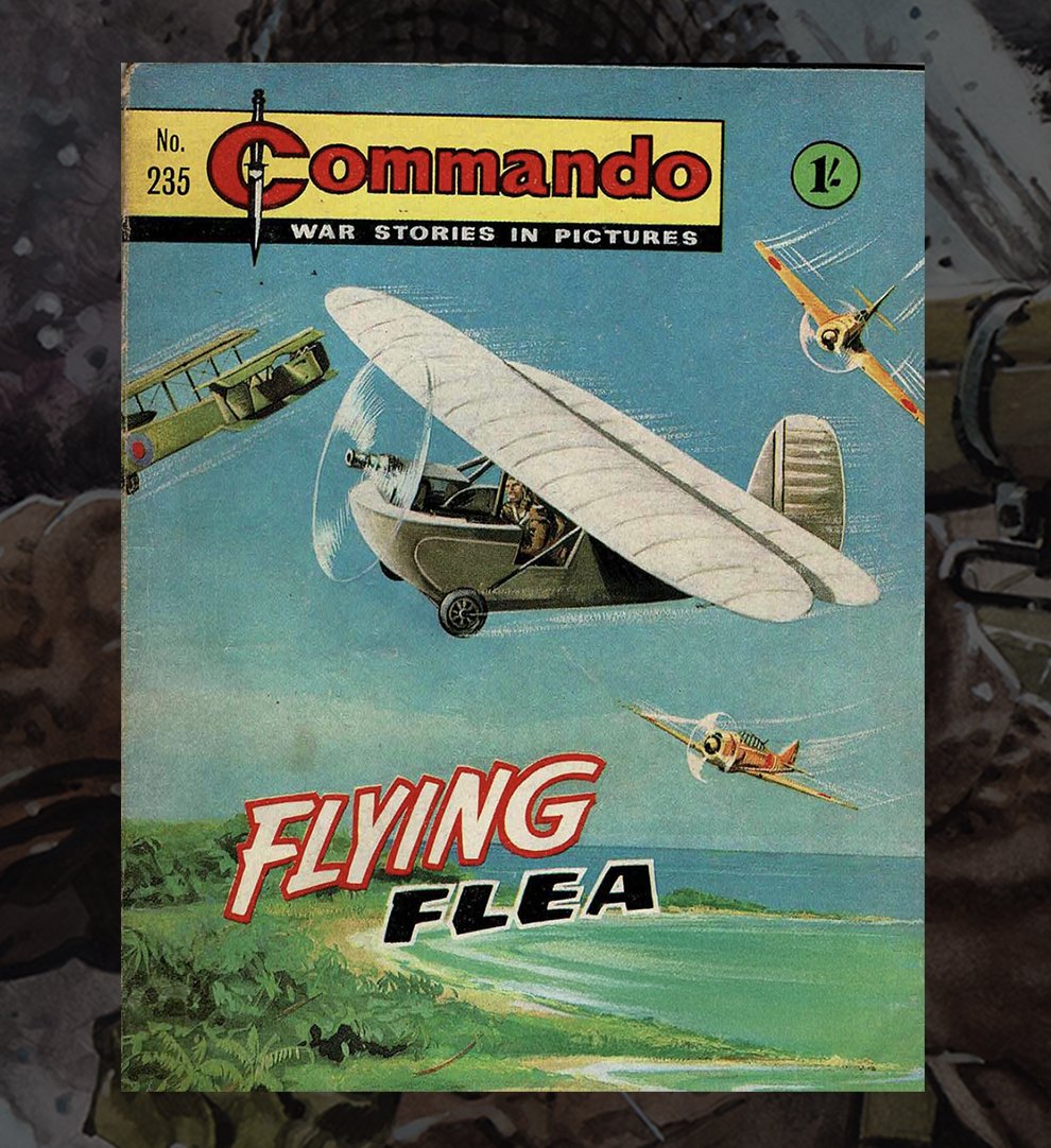 CommandoComic's tweet image. Commando first or fav! 

Darryl Baldock selected his fav as Flying Flea!

 Let us know your first or fav Commando! -QM