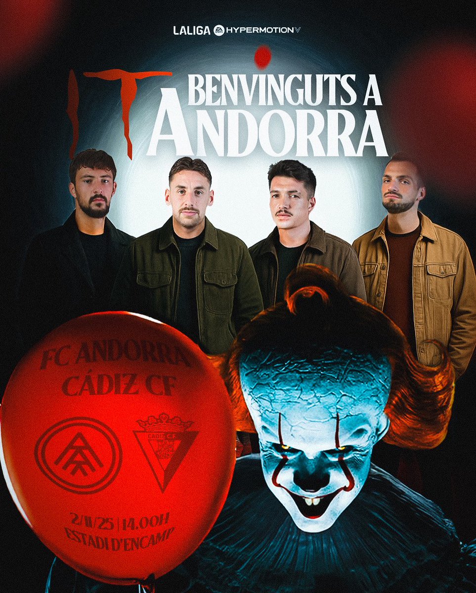 fcandorra's tweet image. 👋🏻 𝑰𝑻 | 𝐵𝑒𝑛𝑣𝑖𝑛𝑔𝑢𝑡𝑠 𝑎 𝐴𝑛𝑑𝑜𝑟𝑟𝑎 🎈

#AndorraCádiz