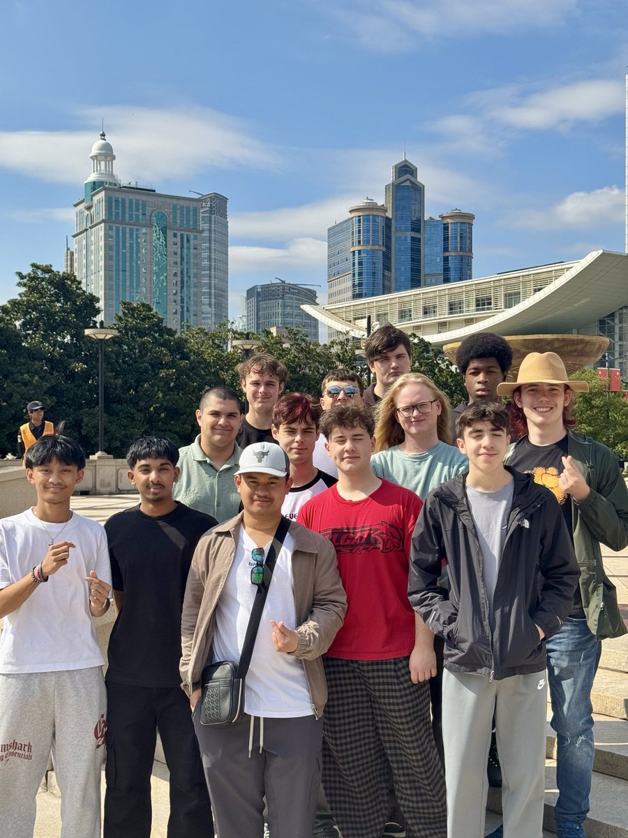 Day 7 began with a trip up the Shanghai Tower 🏙️ …reaching the 118th floor in under a minute at 18.0 m/s to take in the stunning views! Then a quick stop at People’s Square for a photo in front of the Swire building 🇨🇳 <a href="/StCuthbertsMFL/">MFL at St Cuthbert's High School</a> #StCuthbertsFormingGreatMen