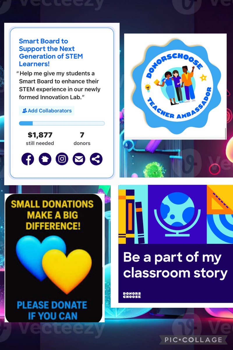 chesser_johanna's tweet image. This project is going to take a lot of work to get funded !
Shares, and hopefully community support.
Any support would be appreciated!
#stemed 
#PleaseShare 
#helpateacher 

donorschoose.org/project/smart-…