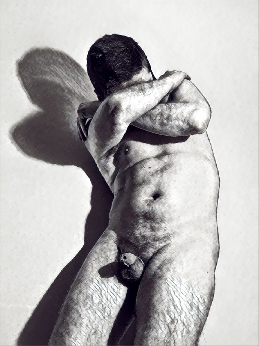 November 1. Post one. Do you prefer the raw or filtered version? Like for raw, RT for filtered. #malephotography #artphotography #malenude #maleart #smallpenis #tinydick #sph