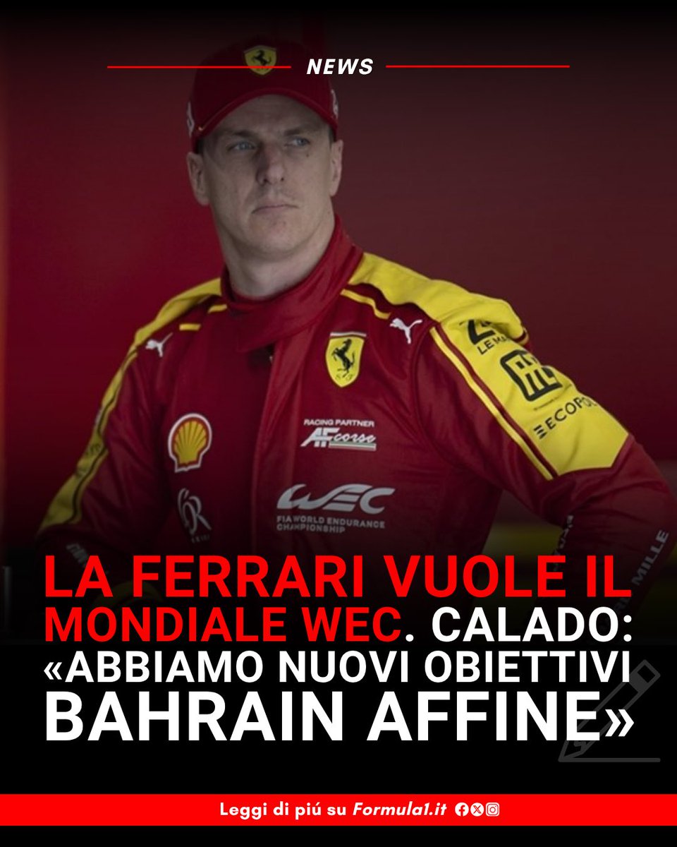 Formula1WM's tweet image. Durante le Finali Mondiali #Ferrari James #Calado, pilota Hypercar del Cavallino ha raccontano le emozioni e gli obiettivi in vista dell’ultima gara del #WEC in #Bahrain, dove l’obiettivo sarà uno: il bis iridato.

#f1 #formula1 #f12025 #formula1it #formulauno #newsf1