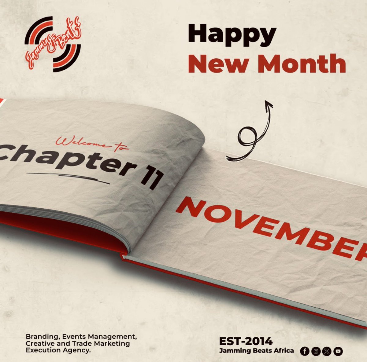 jammingbeatsafr's tweet photo. Happy new month…..

We are a Branding, Events Management, Creative and Trade Marketing, Execution Agency https://t.co/PFyhWKxECj