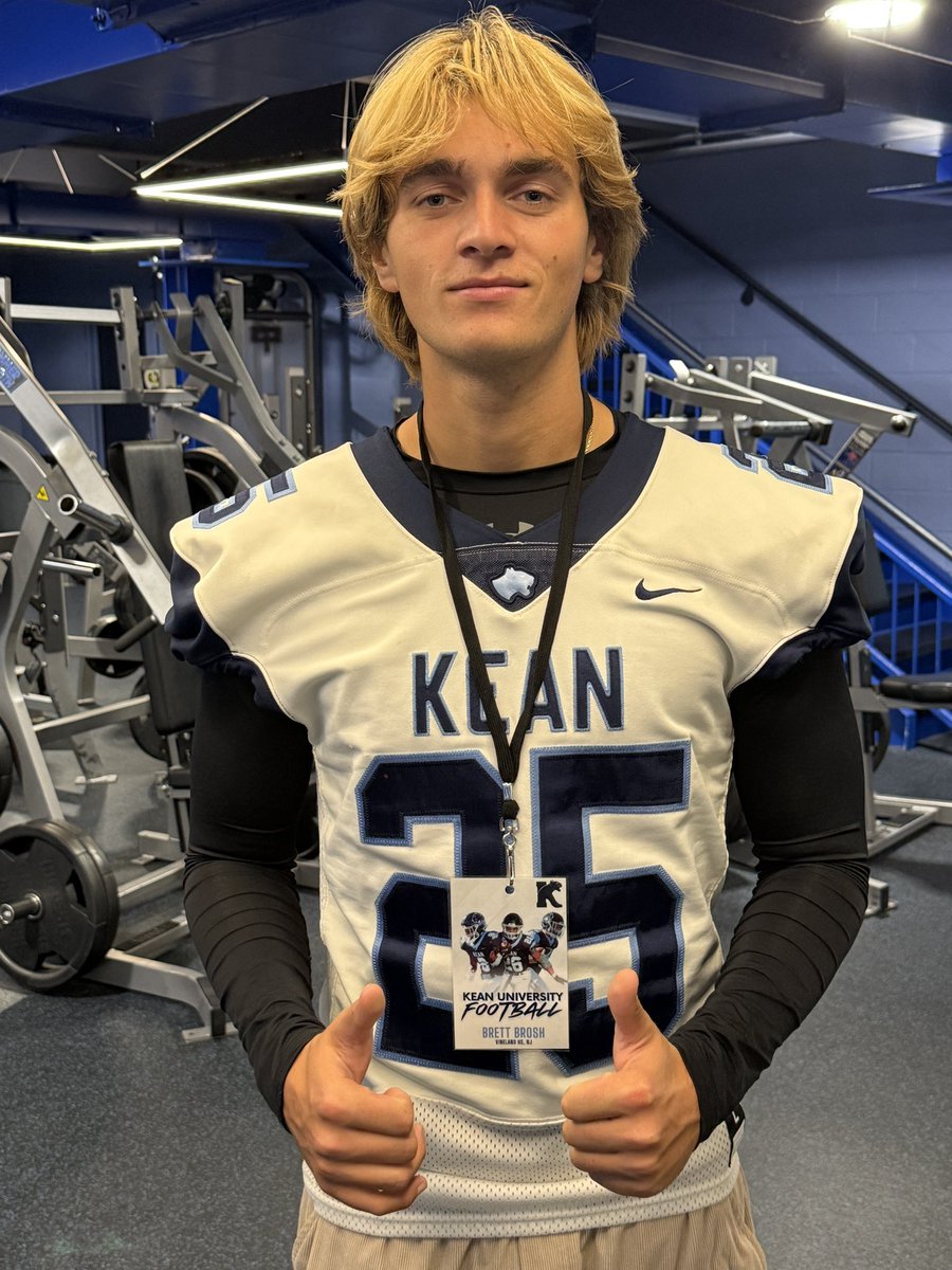 brettwithnobev's tweet image. Thank you @KUFootball212 @Coach_Galante for inviting me for an official visit to Kean University!