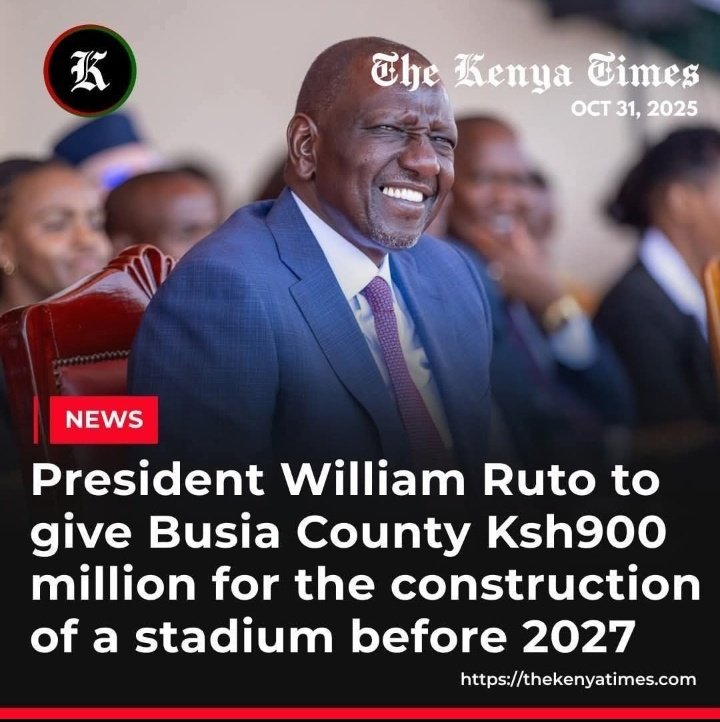 annwafula3's tweet image. President William Ruto to give Busia County Ksh. 900 million for construction of stadium before 2027.
#developmenttour #presidentRutoInBusiake #BusiaCounty