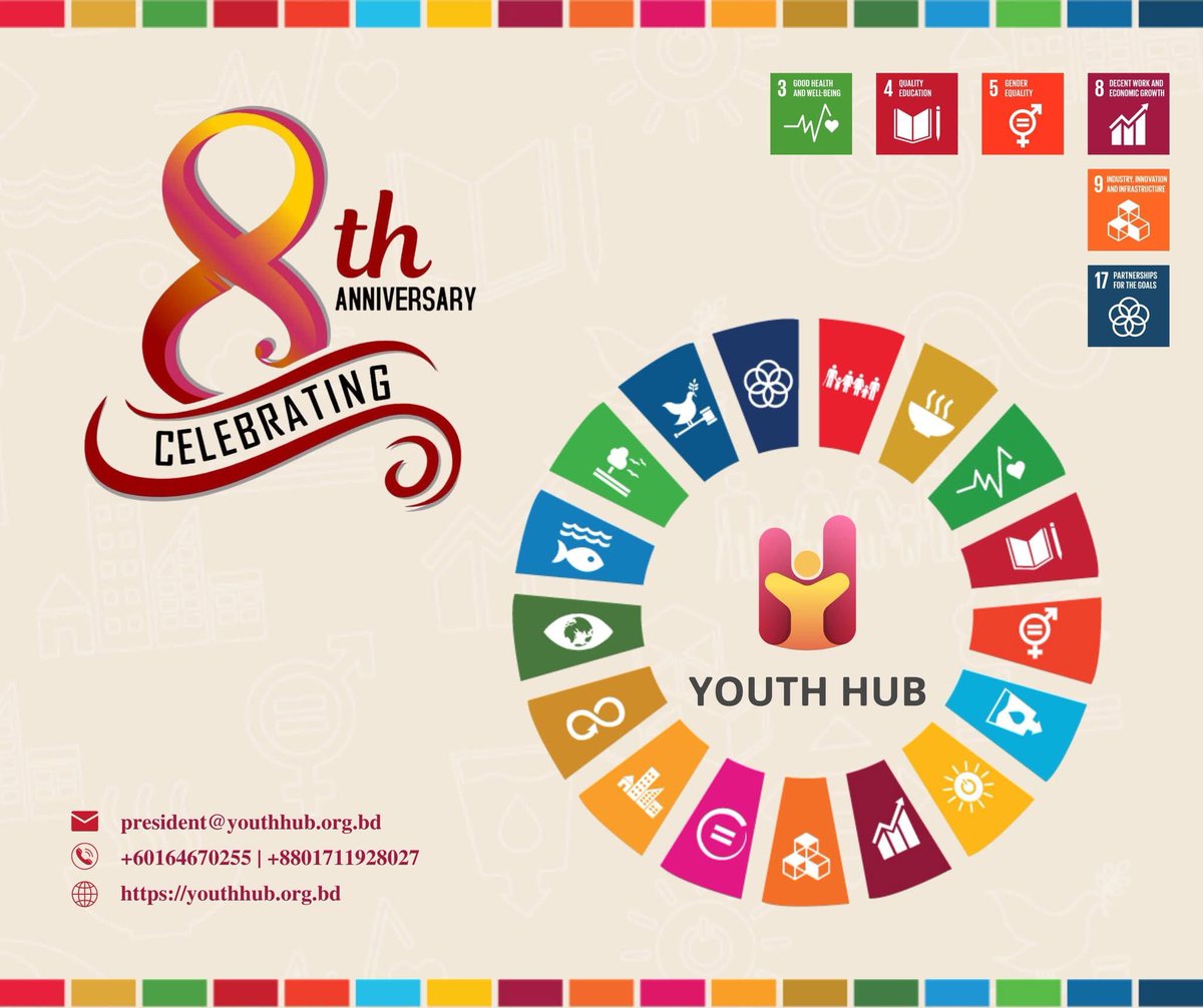 🎉 1st November 2025 | YOUTH HUB Turns 8! 🎉
Youth Hub proudly celebrates 8 impactful years of empowering youth, driving innovation, and building change! 💪
 As we step into our 9th year, we carry forward the same passion, purpose, and vision for a better tomorrow. 
#YouthHub