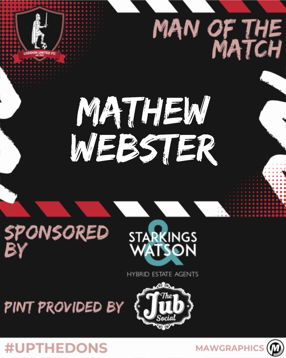 Tough one to choose today for the supporters club as the whole squad were brlliant when needed

But the <a href="/StarkingsWatson/">starkings&watson</a> man of the match goes to Webbo body on the line performance and made lots of friends throughout day

#UPTHEDONS 🔴⚫️