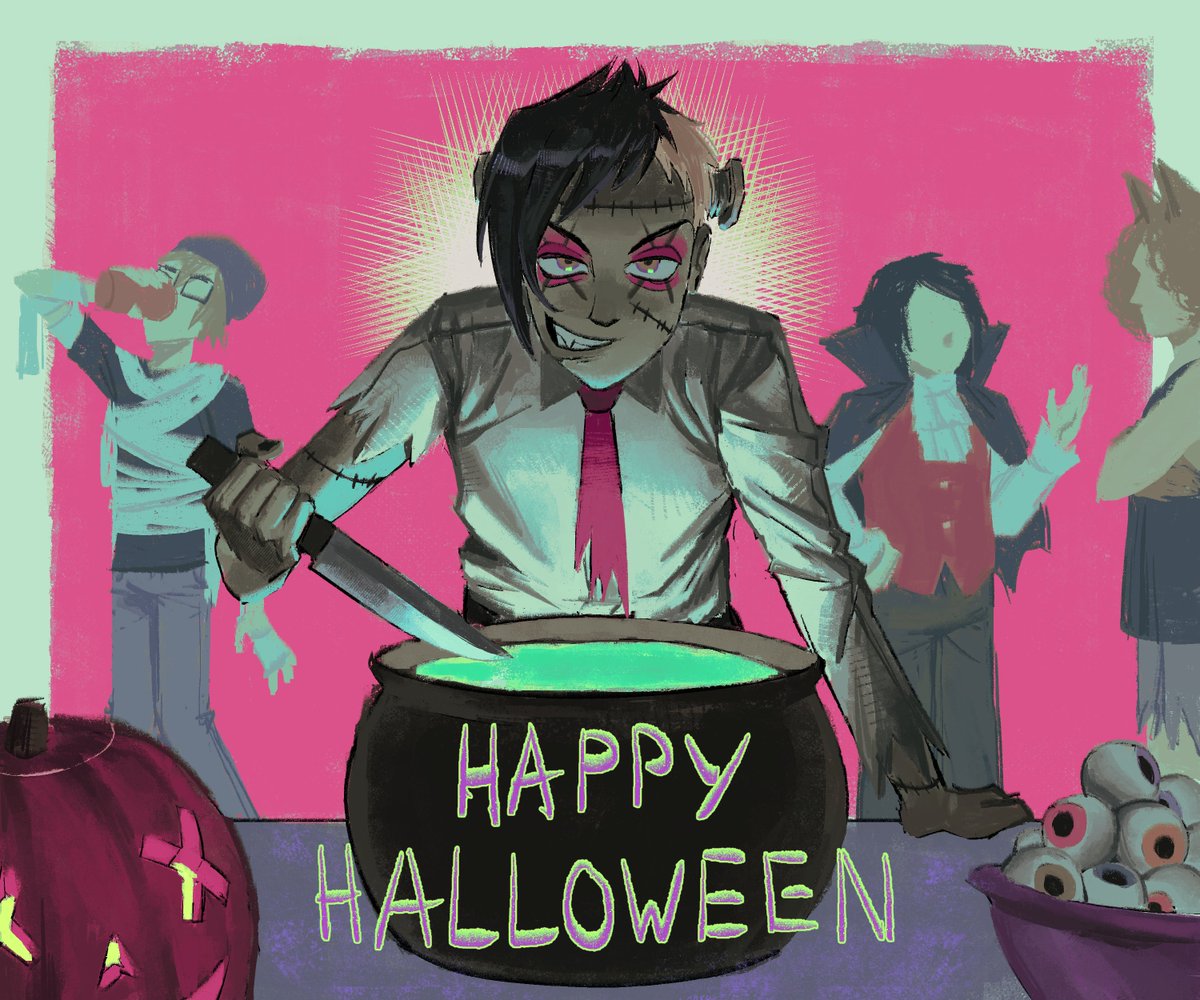 thebigbababooey's tweet image. this is late but happy halloween 🎃 (and hbd frank 🎉)
#mcr