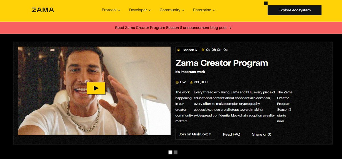 DenisCryptoVibe's tweet photo. The 3 season of the Zama Creator program has been officially declared closed!
Now we are waiting for the results on the website: https://t.co/J1kt2vHEC0

May the best creators win — and hopefully me too :) https://t.co/Kyc1VHXBjg