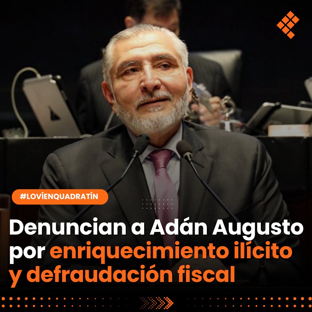 Quadratin_Hgo's tweet image. 🔴👉Exdiputada panista denuncia a Adán Augusto por presunto enriquecimiento ilícito y defraudación fiscal; presuntos ingresos irregulares por más de 79 millones de pesos.
acortar.link/E9mMx1
#LoVíEnQuadratín