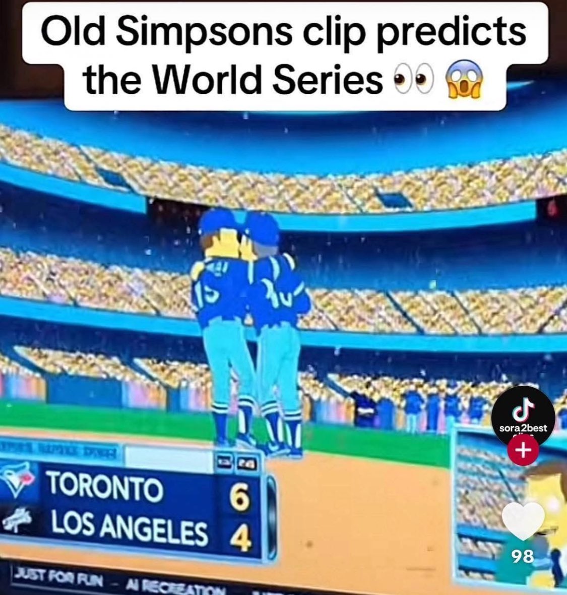DrJohnAquino's tweet image. The ⁦@TheSimpsons⁩ was always prescient. Rarely wrong. Go #BlueJays. 
#WorldSeries