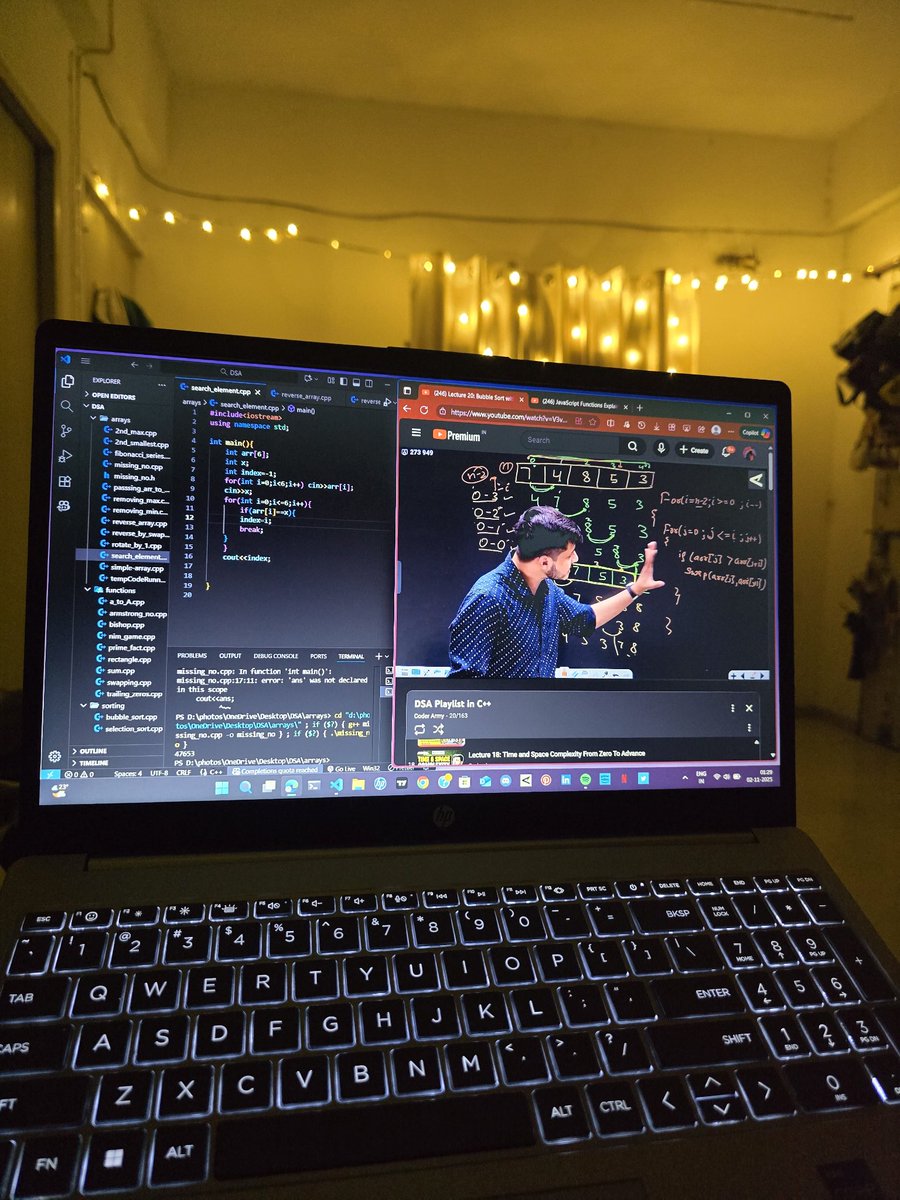 Bitbyanjali's tweet image. Surviving till now (dsa+javascript)
Javascript:(Functions ,hoisting,closure in js ,scope and high order function )
Dsa:(bubble sort)
Gonna start ques practice soon...
#100DaysOfCode #Frontend #buildinpublic #dsa #webdev