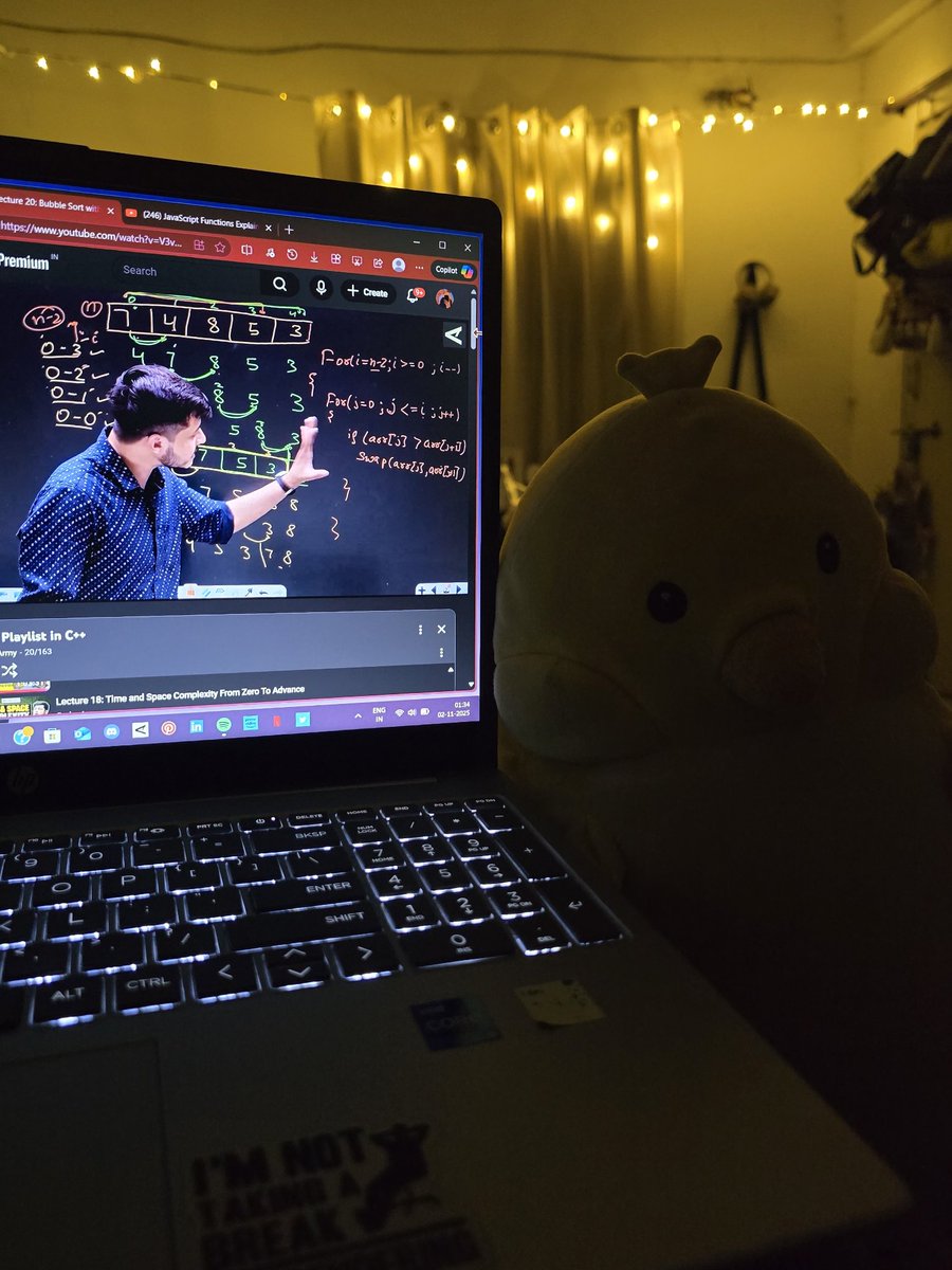 Bitbyanjali's tweet image. Surviving till now (dsa+javascript)
Javascript:(Functions ,hoisting,closure in js ,scope and high order function )
Dsa:(bubble sort)
Gonna start ques practice soon...
#100DaysOfCode #Frontend #buildinpublic #dsa #webdev